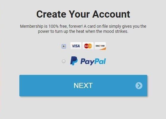 This is the step in registration for a free premium account where a credit card is required.